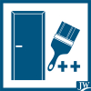 Синяя входная дверь JELD-Wen Function F1893 W95 фото 9 — Финдвери