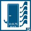 Синяя входная дверь JELD-Wen Function F1893 фото 6 — Финдвери