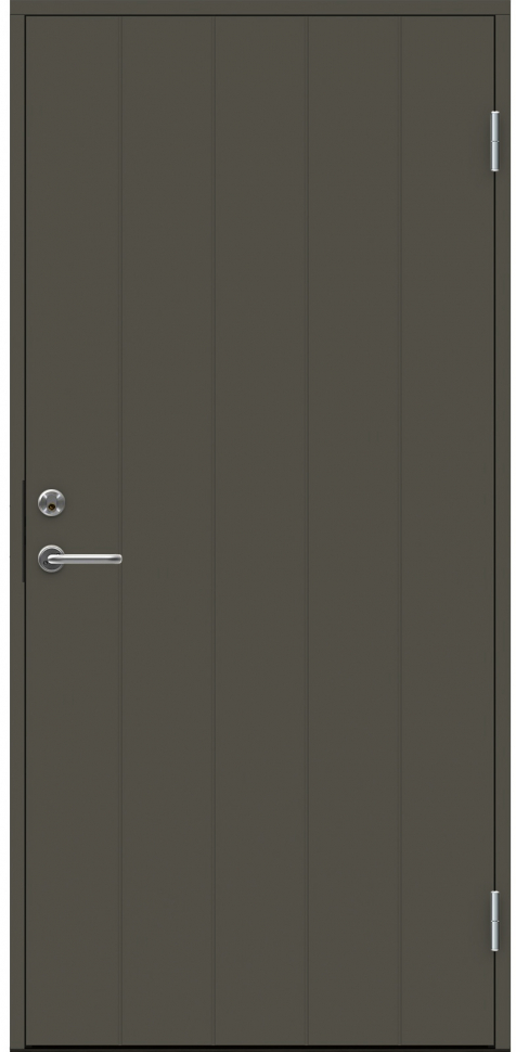 Темно-серая входная дверь SWEDOOR P100 фото 1 &mdash; Финдвери