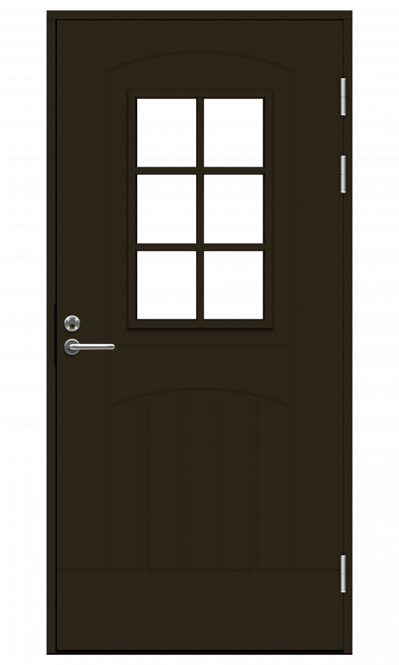 Коричневая входная дверь F2000 W71 фото 1 — Финдвери