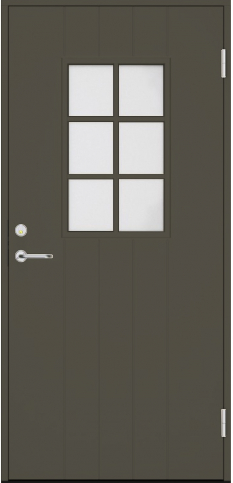 Темно-серая входная дверь SWEDOOR P300 фото 1 &mdash; Финдвери