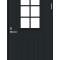 Темно-серая входная дверь F2000 W71