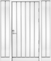 Белая входная дверь R1894 с 2 глухими створками фото 1 — Финдвери