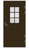  Коричневая входная дверь R2015 фото 1 — Финдвери