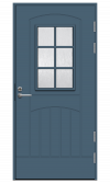  Темно-синяя входная дверь R2015 фото 1 — Финдвери